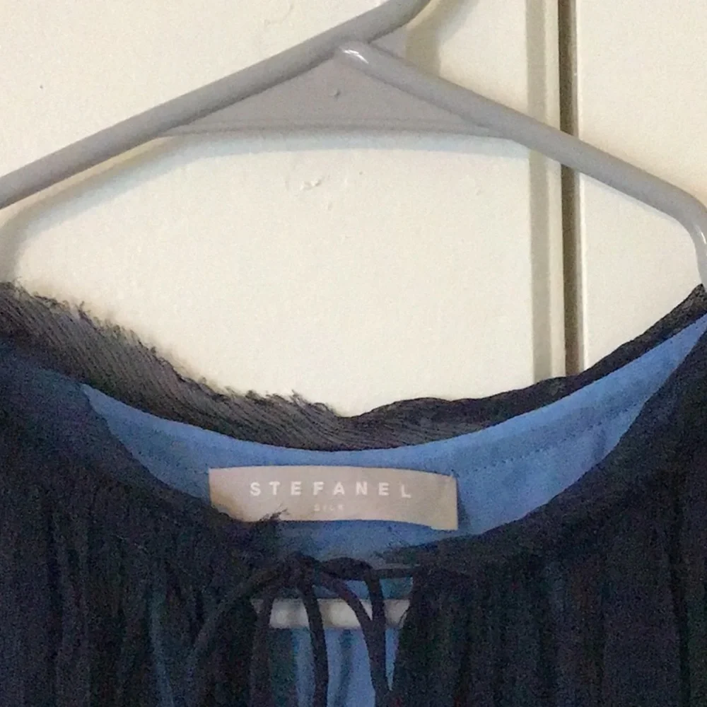 2 for $25 Stefanel blue silk sleeveless dress